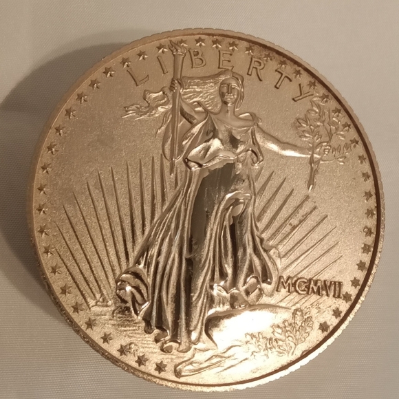 BULOVA STANDING LADY LIBERTY CLOCK - Picture 2 of 5